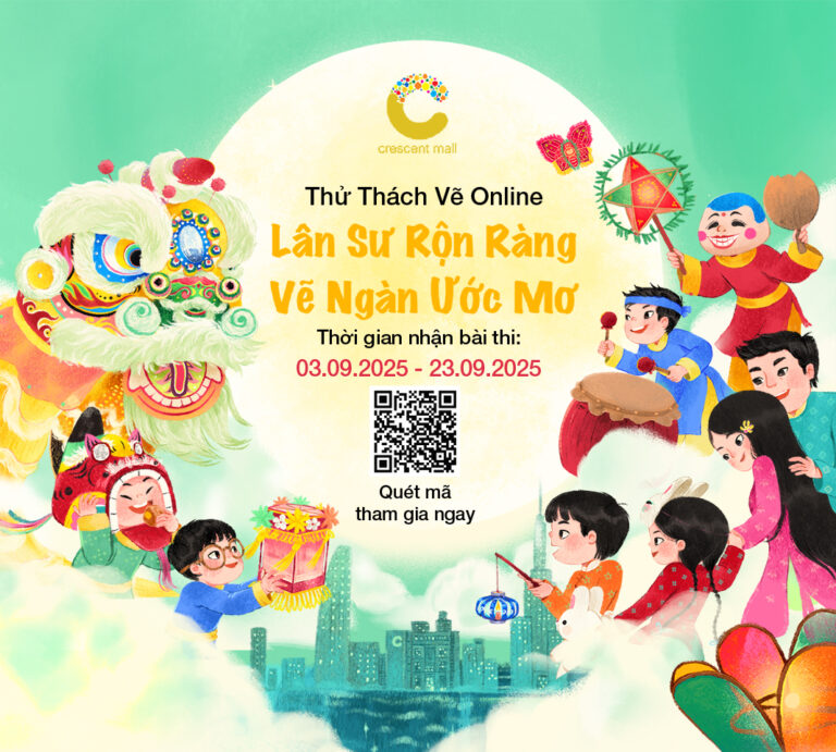 Crescent Mall phát động cuộc thi vẽ Online “Lân sư rộn ràng, vẽ ngàn ước mơ”